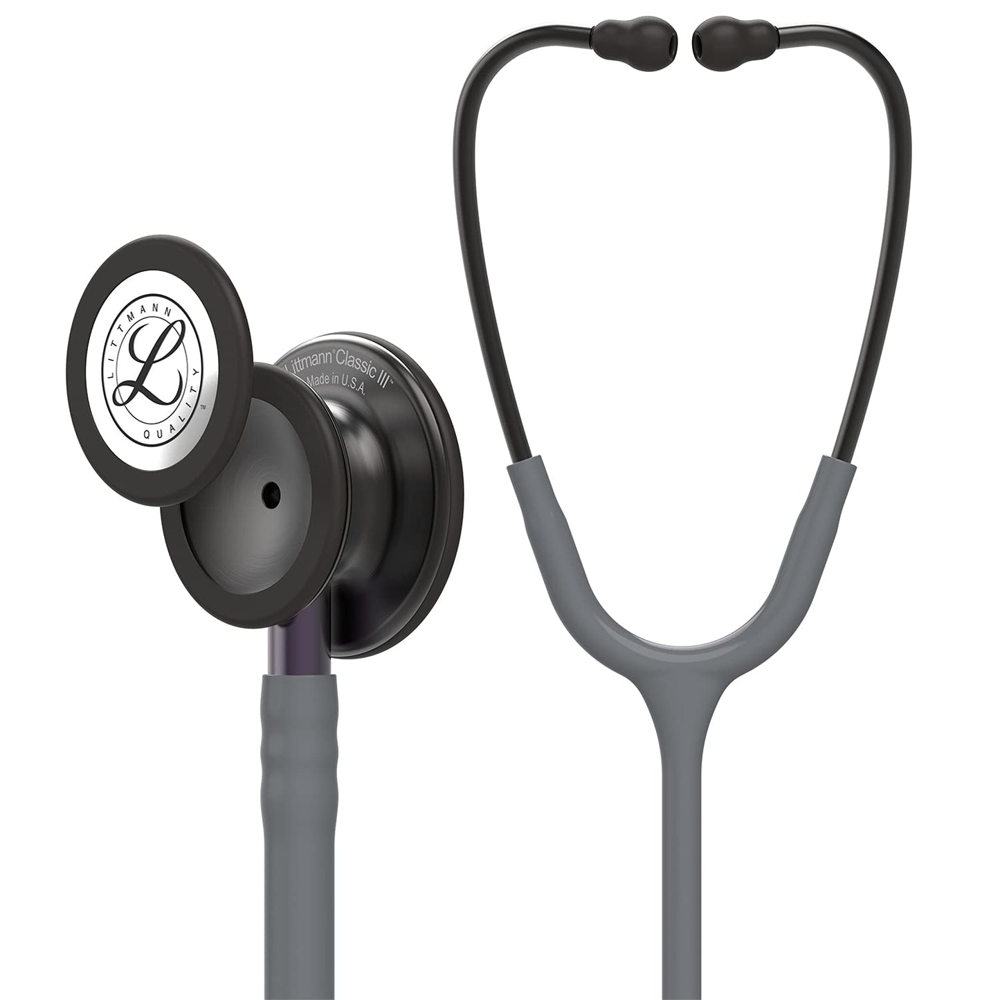 3M™ Littmann® Classic III™ Monitoring Stethoscope, Smoke Chestpiece, Gray Tube, Violet Gray Stem,5873