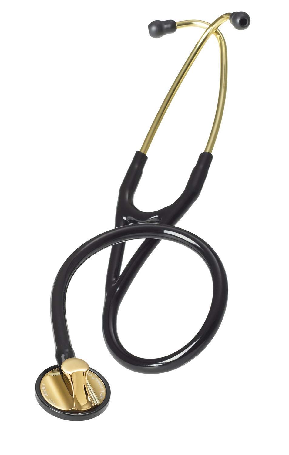 3M™ Littmann® Master Cardiology™ Stethoscope, Brass-Finish Chestpiece, Black Tube, 27 in, 2175