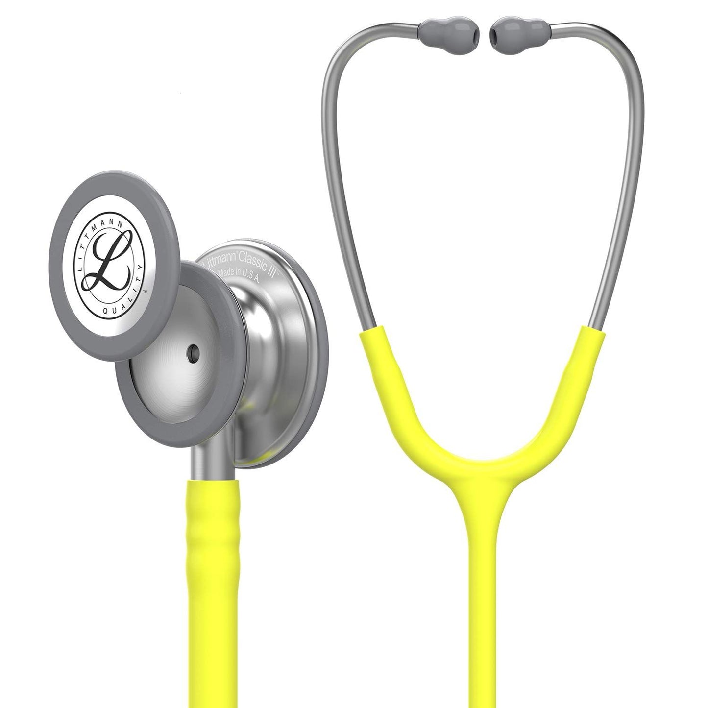 3M™ Littmann® Classic III™ Monitoring Stethoscope, Lemon-Lime Tube, 27 in, 5839