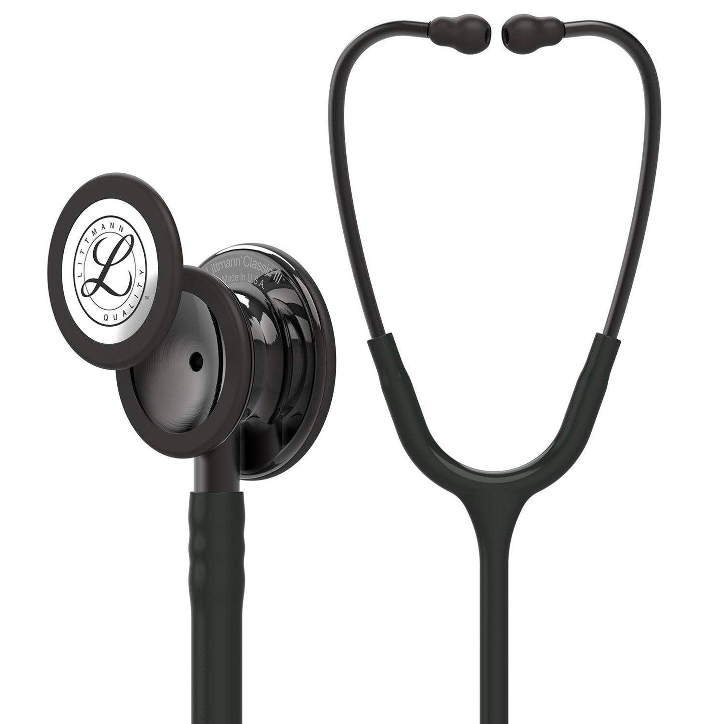 3M™ Littmann® Classic III™ Monitoring Stethoscope, Smoke-Finish, Black Tube, 27 in, 5811