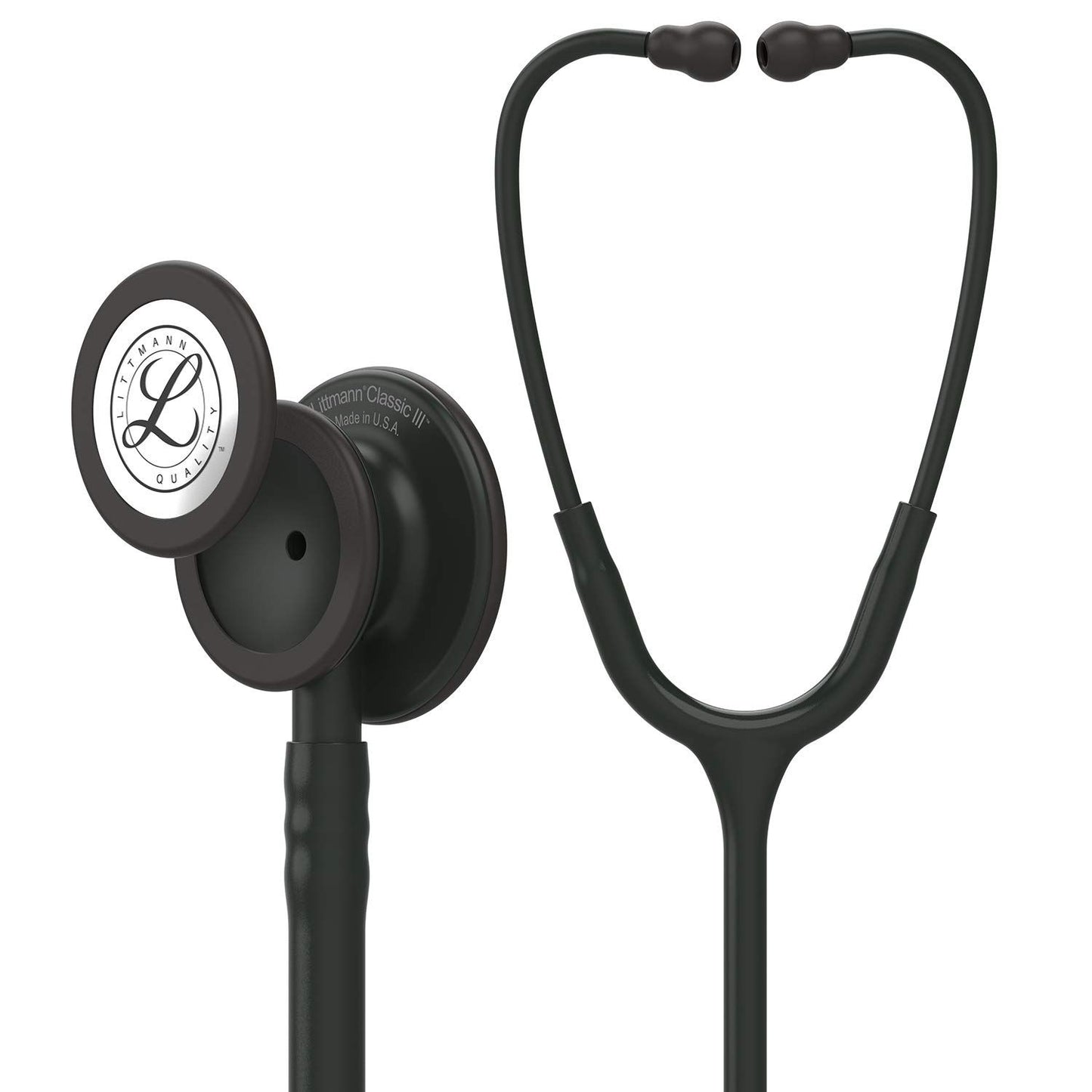 3M™ Littmann® Classic III™ Monitoring Stethoscope, Black Edition Chestpiece, Black Tube, 27 in, 5803