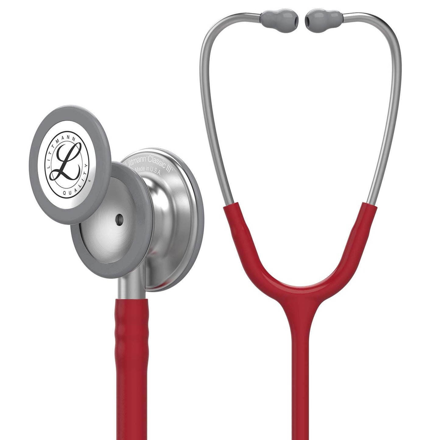 3M™ Littmann® Classic III™ Monitoring Stethoscope, Burgundy Tube, 27 in, 5627