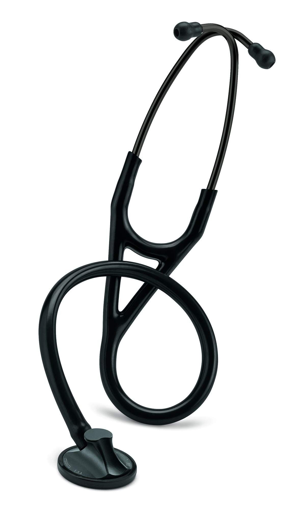 3M™ Littmann® Master Cardiology™ Stethoscope, Black Plated Chestpiece and Eartubes, Black Tube, 27 in, 2161