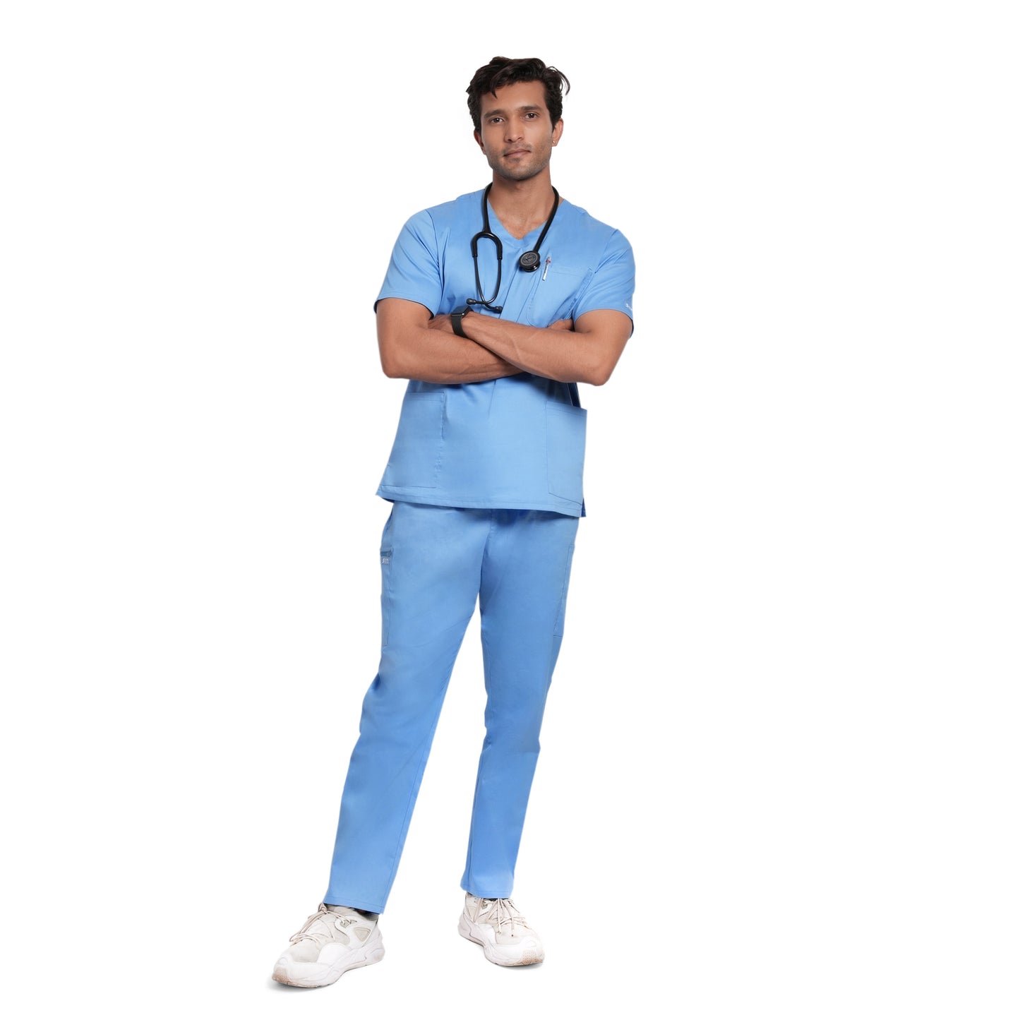 Scrubstory LivFresh Mens Scrub Top, Audere Classic Fit