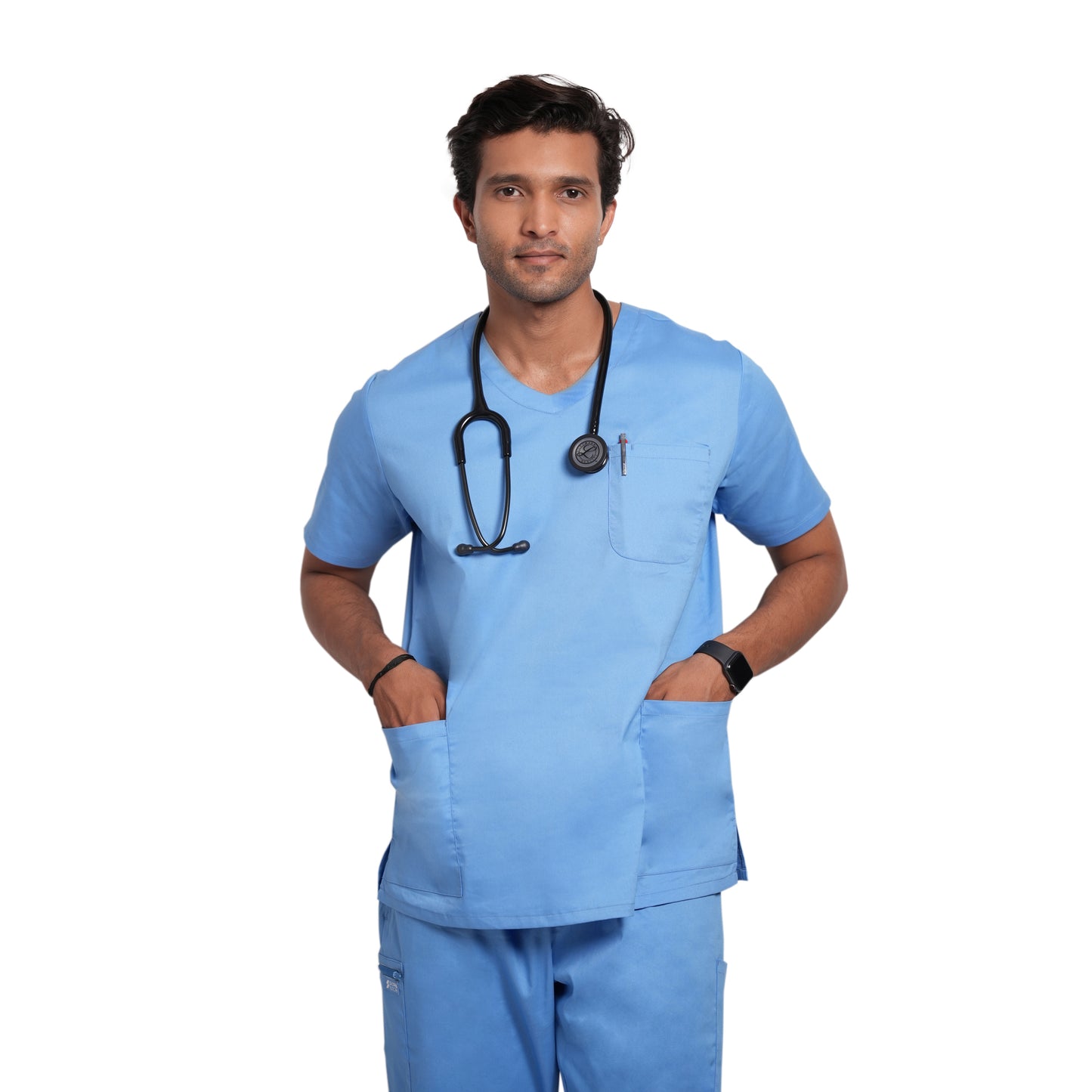 Scrubstory LivFresh Mens Scrub Top, Audere Classic Fit