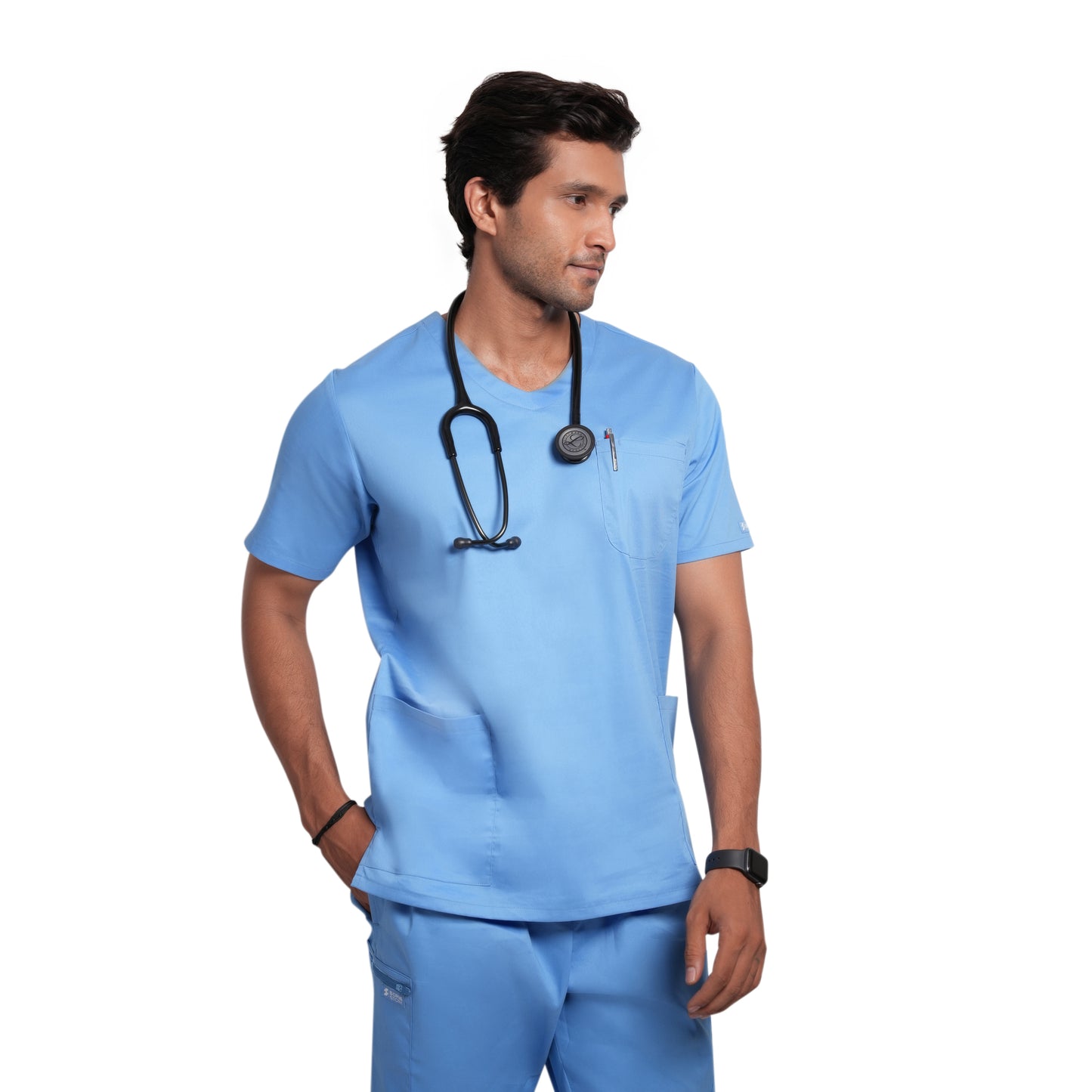 Scrubstory LivFresh Mens Scrub Top, Audere Classic Fit