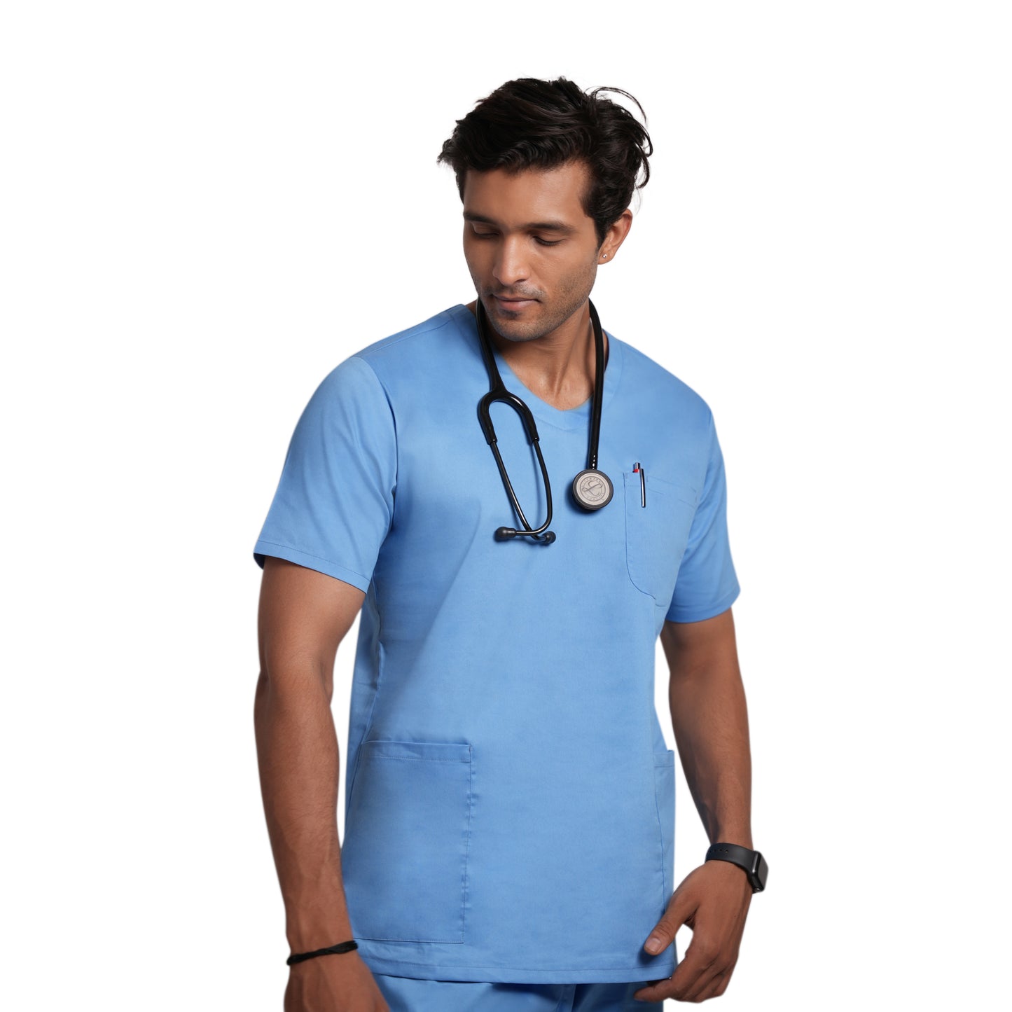 Scrubstory LivFresh Mens Scrub Top, Audere Classic Fit